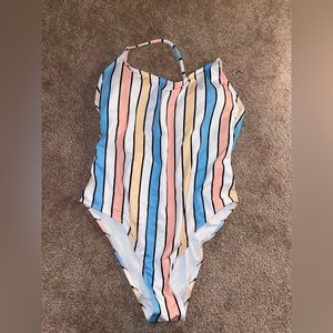 Stripe bathing suit